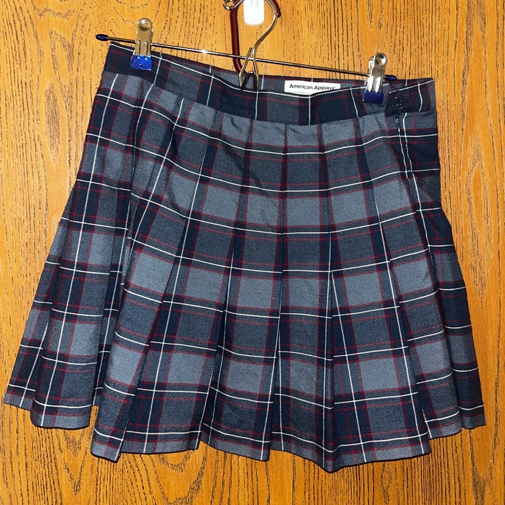 American Apparel Plaid Skirt